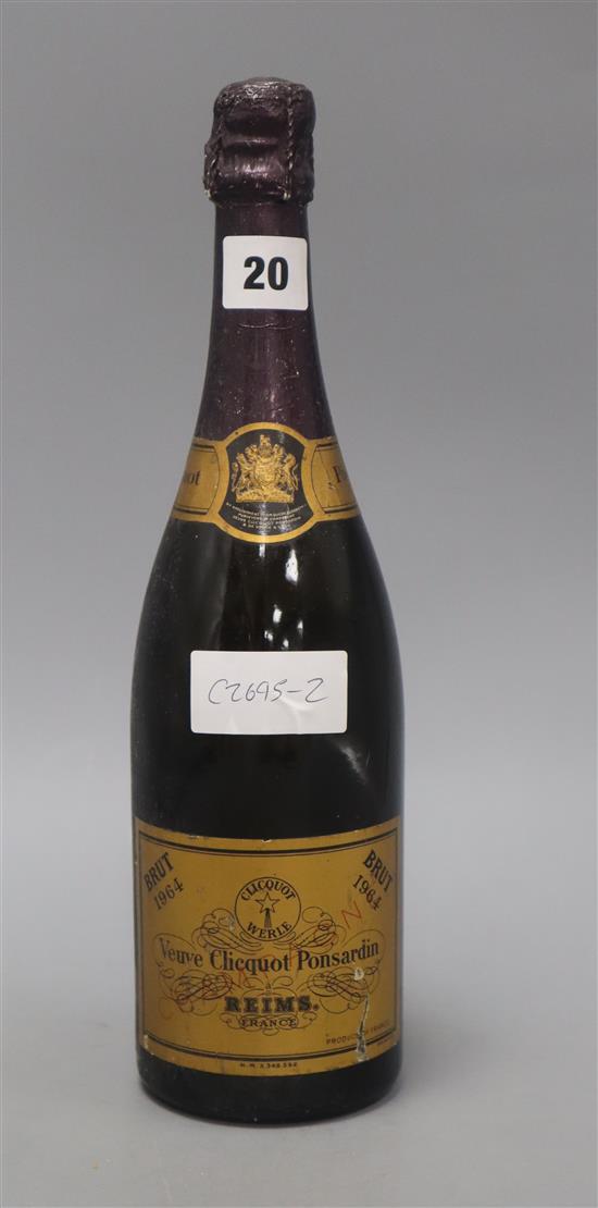A bottle of Veuve Cliquot 1964